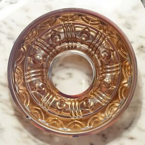 Vintage Copper Tone Aluminum Wreath Ring Jello Mold Bundt Pan Fluted